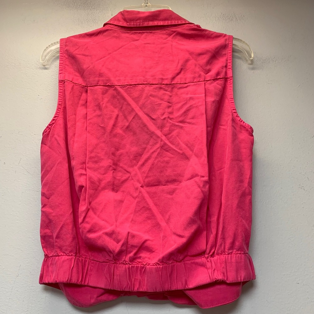 Kut from the Kloth Sleeveless Top Womens Small Magenta NEW KT119901 Twist Front - Picture 7 of 8